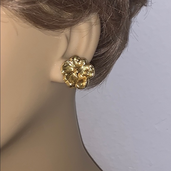 Gorgeous 18Kt gold  detachable gem drop earrings - Picture 15 of 16